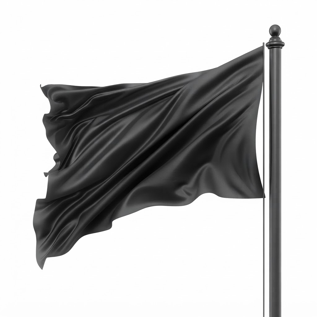 پرچم مشکی ۲*۳ متر
